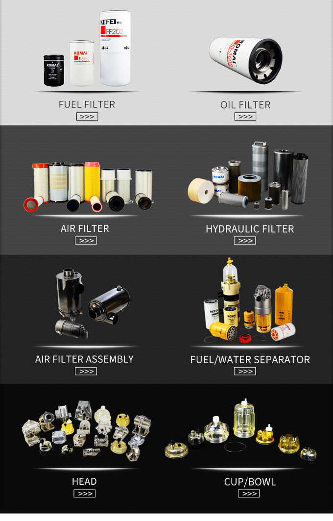 KOMAI-Bagger-Exhaust Diesel Generator-Ölfilter 6136-51-5120/W 11168/IF 3664