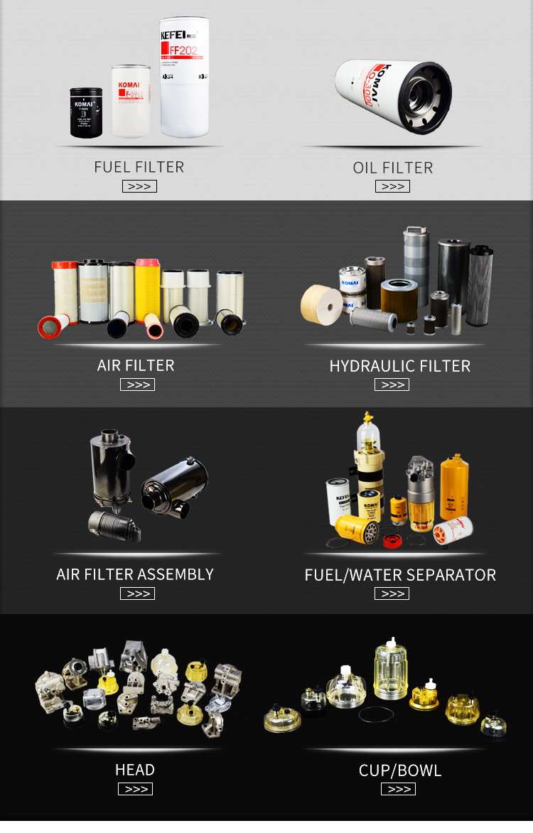 KOMAI-Bagger-Exhaust Diesel Generator-Ölfilter 6136-51-5120/W 11168/IF 3664