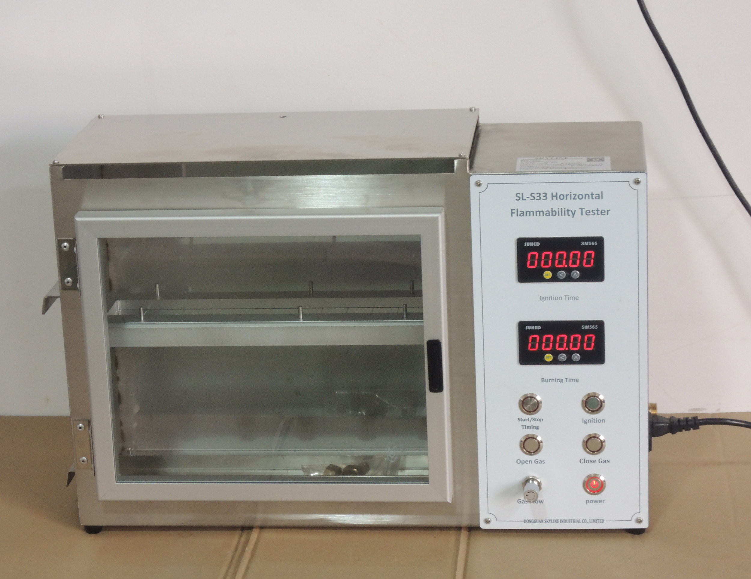 Flammability Testing Equipment  FMVSS 302 Horizontal Flammability Tester