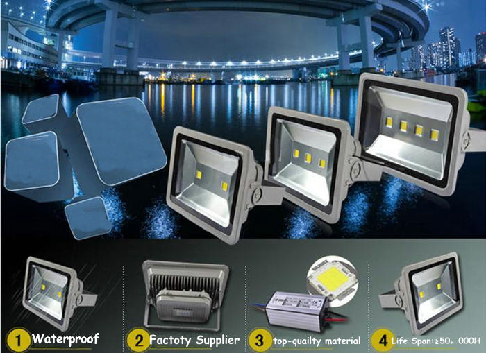 220V 200W Waterproof LED Flood Light Sports Tennis Court Floodlighting