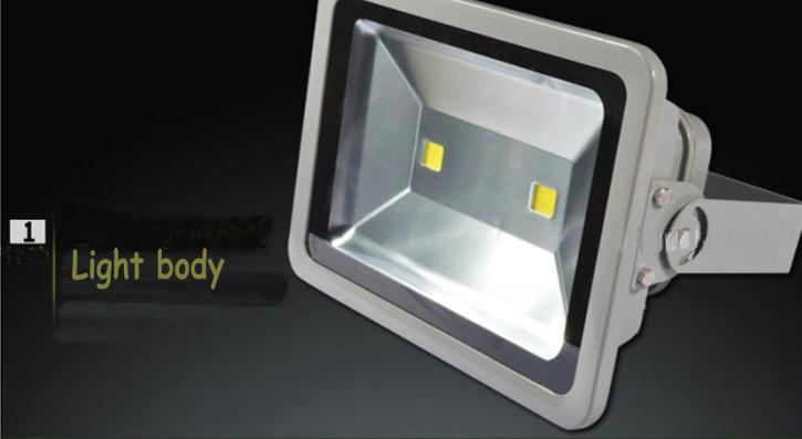 220V 200W Waterproof LED Flood Light Sports Tennis Court Floodlighting