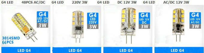 High Brightness E14 G4 LED Bulb Epistar Chip Mini LED Corn Lamp 1W / 1.5W