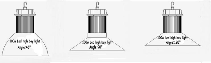 120W 160W LED High Bay Light Long Life Metro LED Lighting 2700K - 6500K