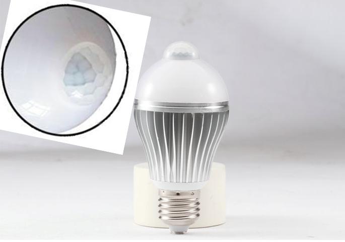 CRI 80 Motion Sensor LED Bulb Light Natural White Dimmable LED Lamp 120 Degree