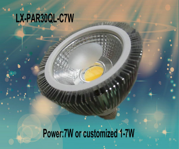 E26 E27 7 Watt COB LED PAR Light Bulbs Energy Saving PAR 30 Lamp 3000K - 6000K