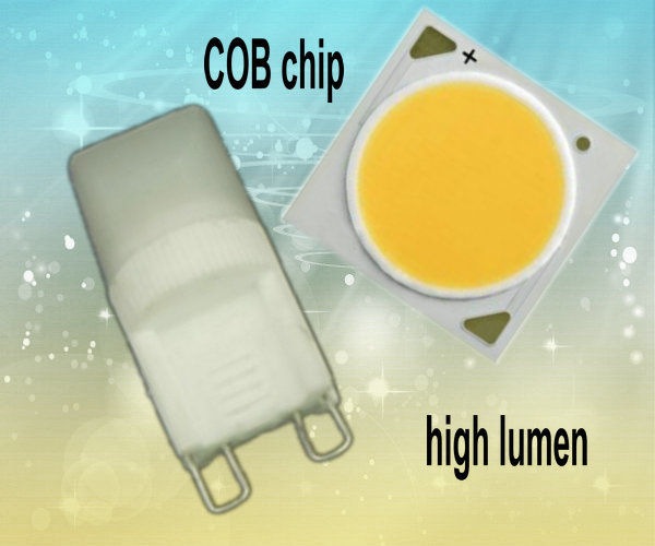 1.5W 120 Lumen COB G9 LED Lamp Bulb 3000K Warm White , Ceramic Body