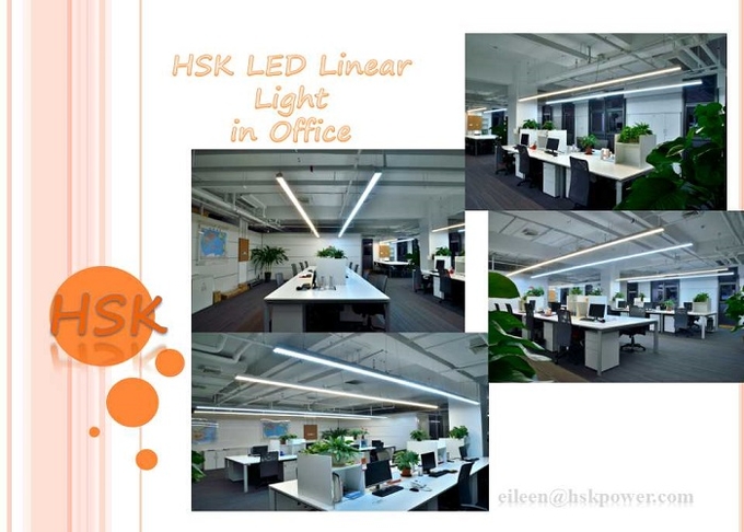High Power Linear Led Ceiling Lights , Epistar Chip Linear Office Lighting Endless Connection
