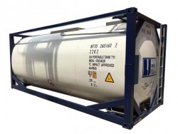 China 20 ft stainless steel liquid food tank container