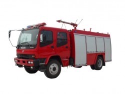 china 4*2 water and foam tanker fire truck