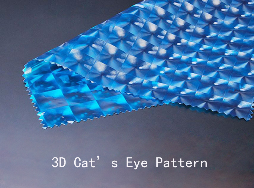 3D Cat's Eye Pattern Waterproof Beach Bags Zipper Closure Type For Wet Clothes on Beach