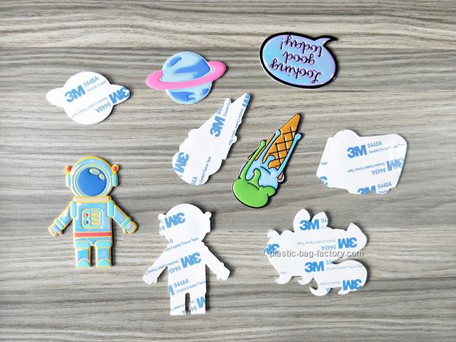 Cute 3D Decorative Puffy Adhesive Diy Removable Stickers With 3M Laminated Coating Base