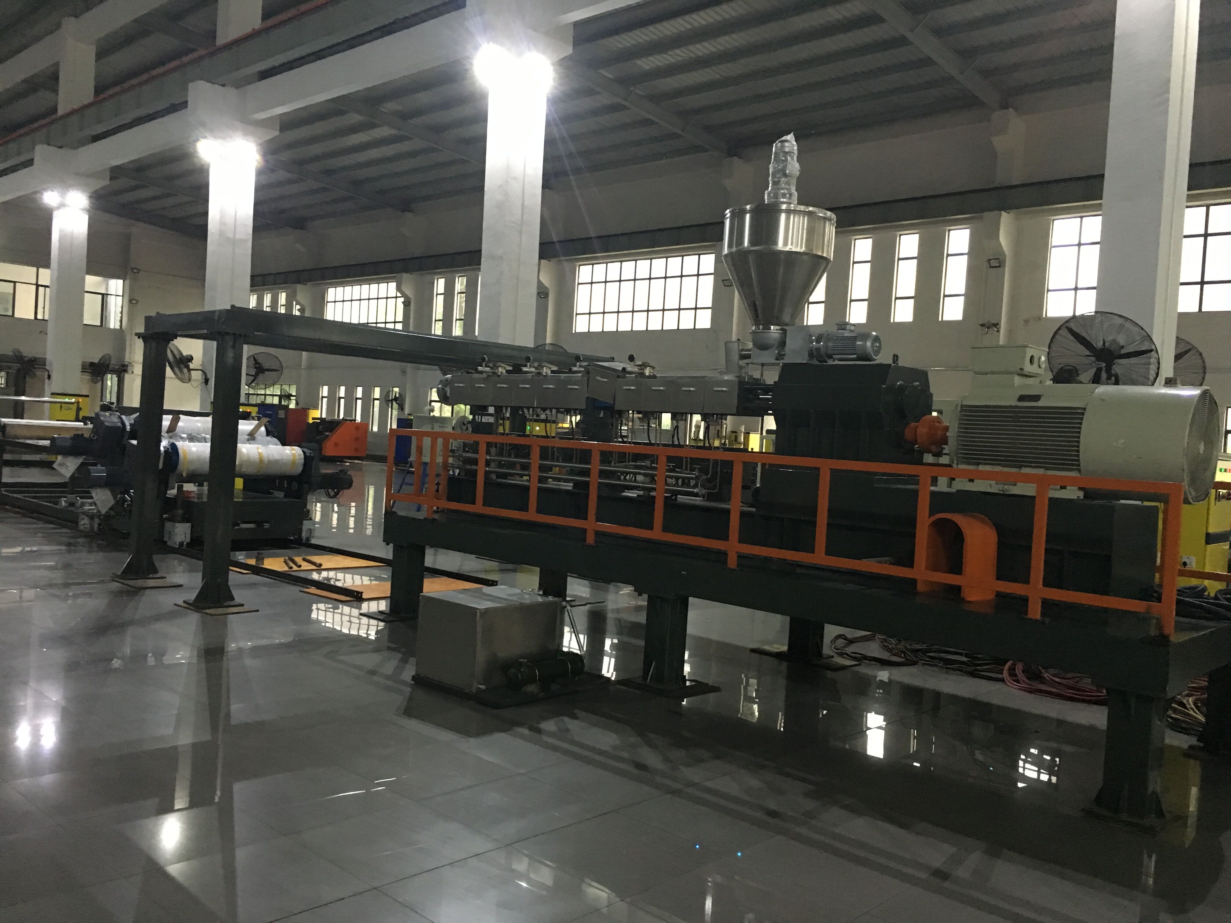 Twin Screw PET, PETG, PLA Sheet Extrusion Machine, No Yellow, Clear Sheet,CE Certificated, ISO9001