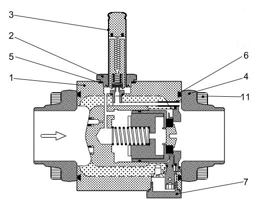 042H1142 EVRA 40 Penyejuk Ammonia Servo Pengendalian Piston Beroperasi dengan Injap Solenoid Dengan Sambungan Weld Butt