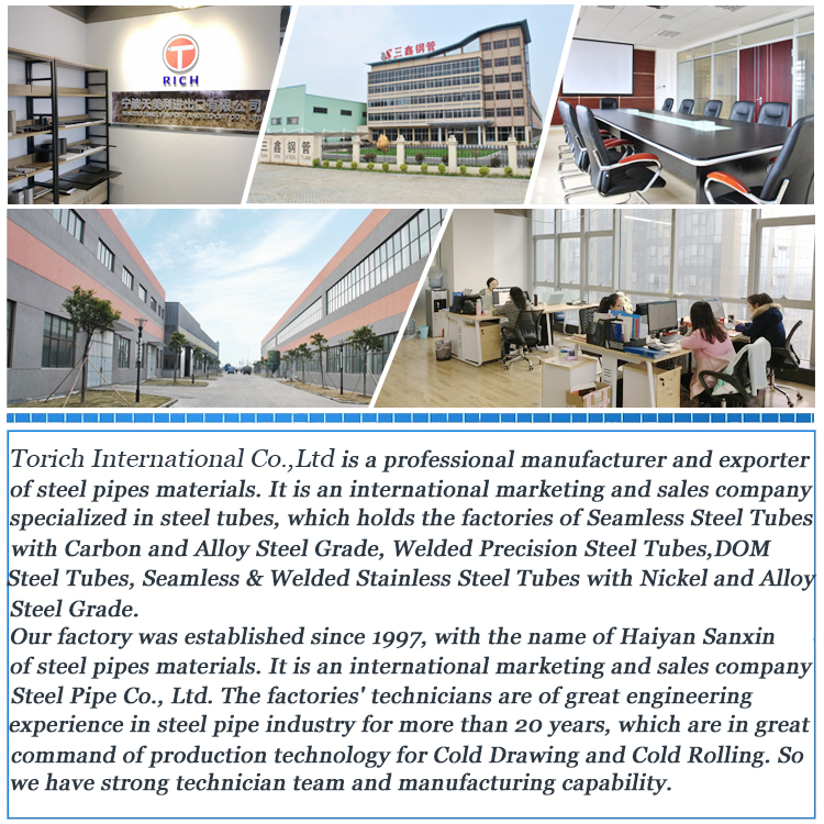 TORICH GB / T 21832 Tubes soudés austénitiques-ferritiques (duplex) en acier inoxydable et tuyaux