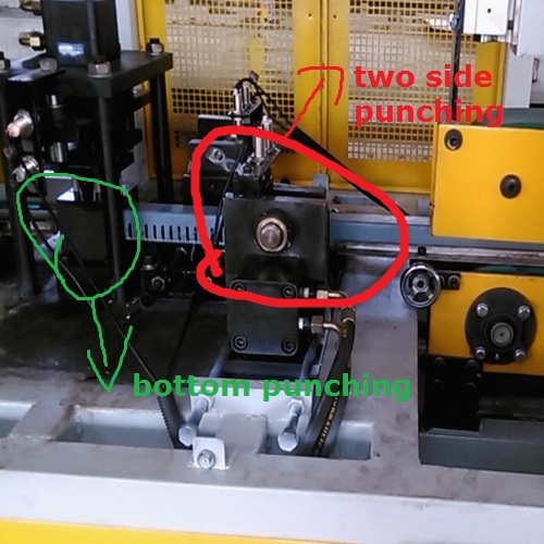 Off Line 3 face PVC trunking cable duct automatic punching machine