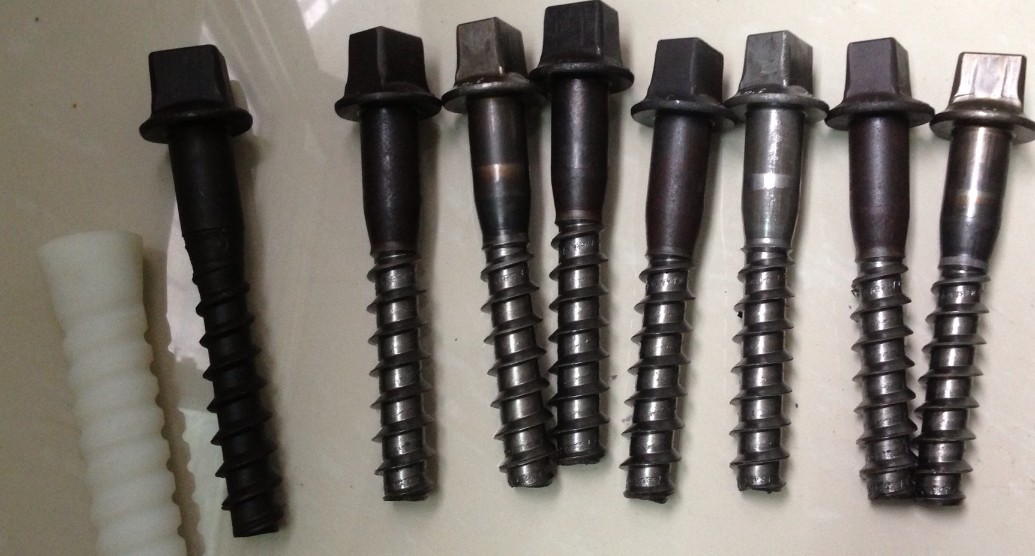 Railway Sleeper Screws spike Fasteners 90 degree without crack TUV