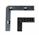 120 X 60 Black Plastic Modular Concrete Wall Formwork Panel for Straight Wall