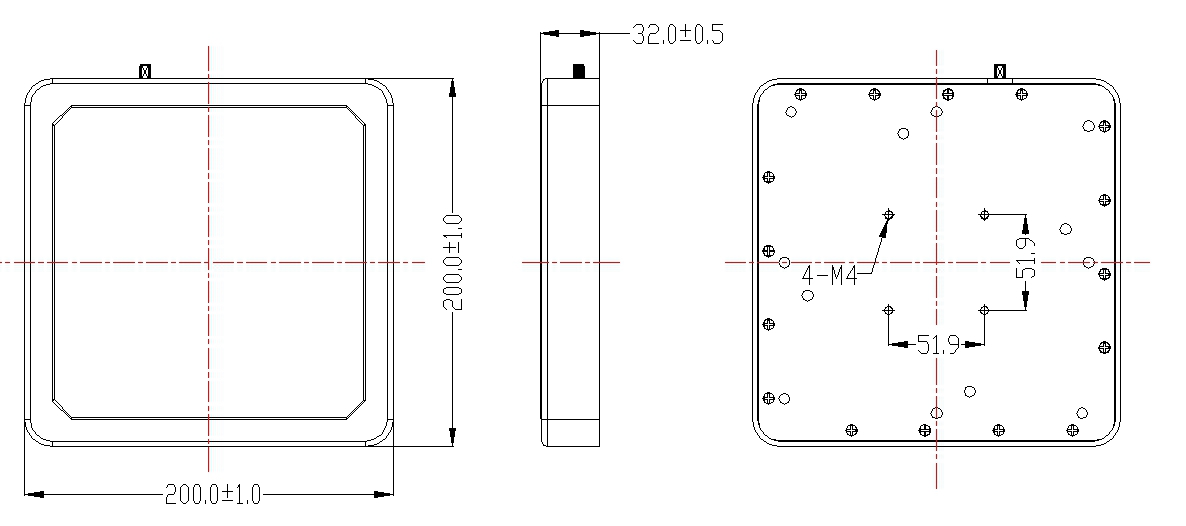 860～960MHz UHF RFID Narrow beam antenna for Portal/warehouse/logistics/retail