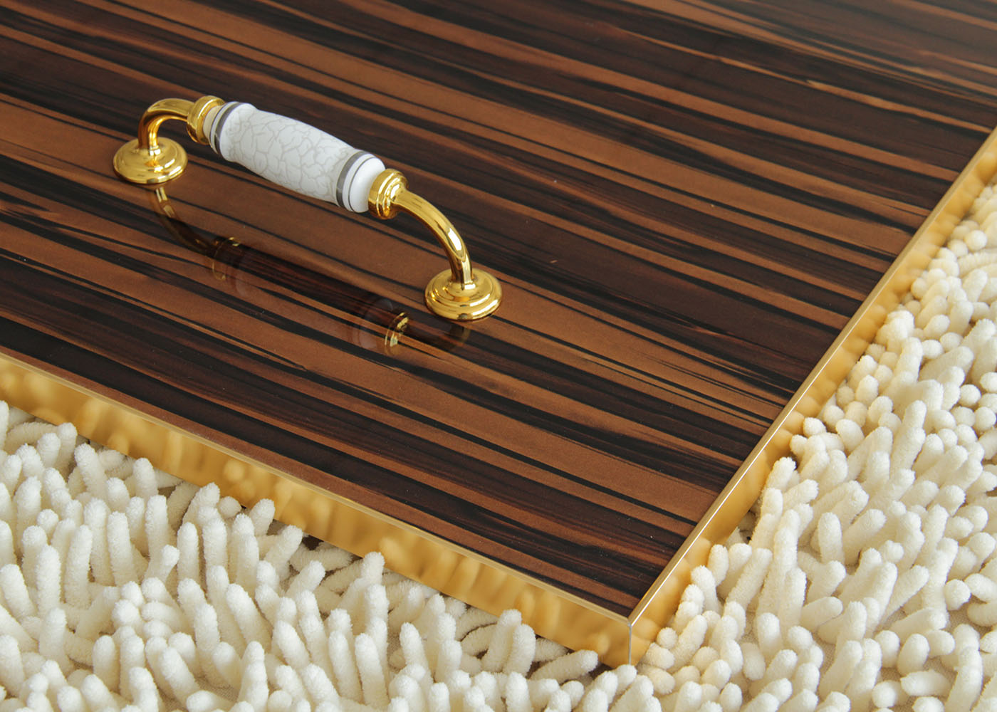 Contemporary Melamine Wood Grain 18mm MDF Board For Wardrobe / Cupboard