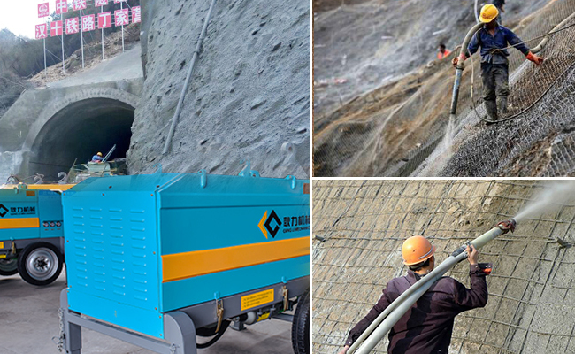 Gengli machinery wet concrete shotcrete machine