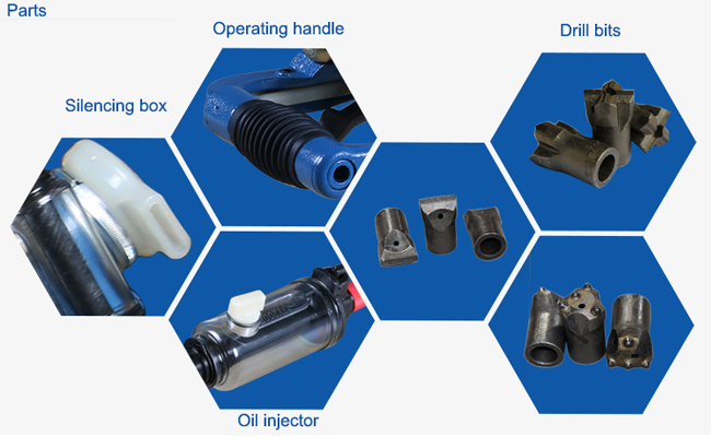 High Quality Manual Pneumatic Jack Hammer YT 28 Rock Drill With Air Leg