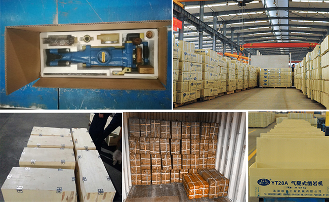 High Quality Manual Pneumatic Jack Hammer YT 28 Rock Drill With Air Leg