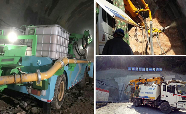 High output 30m3 folding arm wet concrete spraying machine