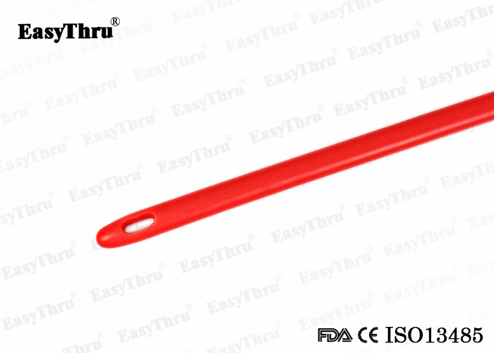 Sterilized Red Latex Urethral Catheter Silicone Coated Size Fr6 to Fr30