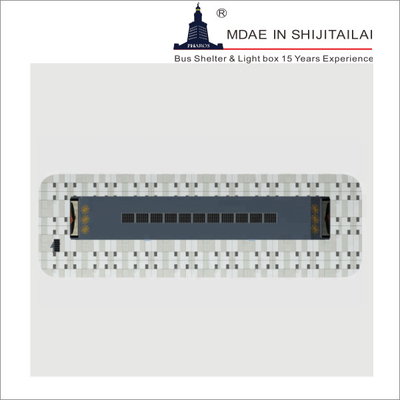 Wifi Solar T8 Tubes Lcd Bus Station Shelter