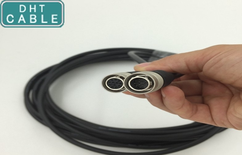 China Ultra Flex-Hirose-Kabel für industrielle analoge Kamera mit Verbindungsstück HR10A Hirose Lieferant 