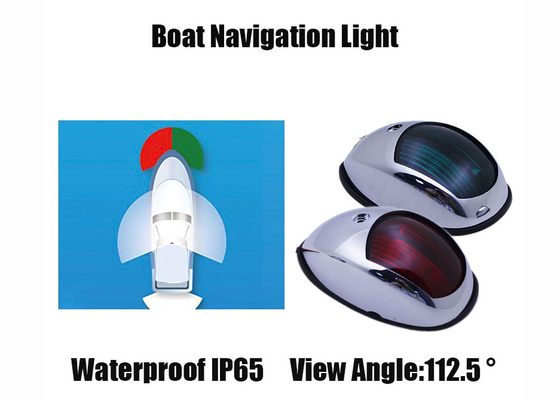 Red and Green LED Marine Navigation Light Lamp Boat Bow Light for Pontoon and Small Boat