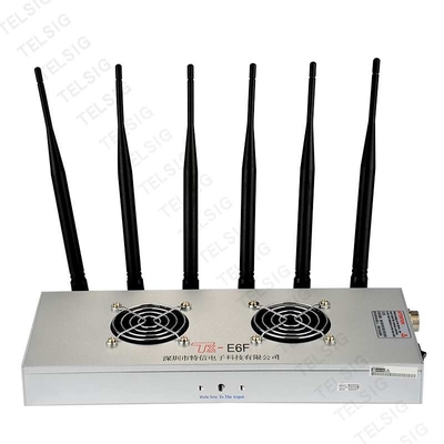 450 * 240 * 85mm Cell Phone Frequency Jammer , 6 Band Portable Bluetooth Jammer