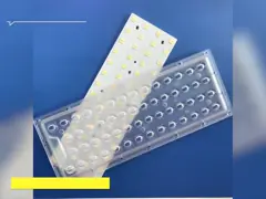 56 LED 4 bessert 3030 SMD-Straßenlaterne-Modul-Art 4 optischen Grad PC der Linsen-100-200W aus