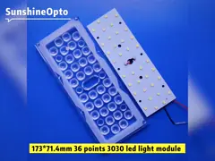 173MM 2X6 12 LED Straßenlaterne-Modul 5050SMD 1-5W 12W - GRAD 35W 135X55
