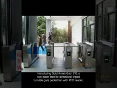 Пешеход ворот турникета треноги Rustproof стального Bi дирекционный с читателем Rfid