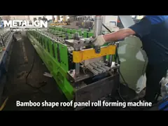 Bamboo Style Corrugated Roof Roll Forming Machine 7.5Kw Roof Panel Machine