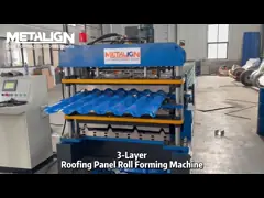 3 In 1 Triple Layer Roofing Roll Forming Machine 5.5Kw 20m/min