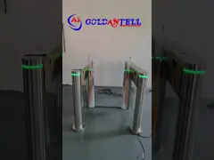 Турникет высокого стеклянного дефлектора оптически двойной - ворота барьера качания регулятора канала для выхода