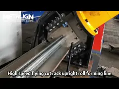Adjustable Width High Precision Rack Upright Roll Forming Machine Heavy Duty