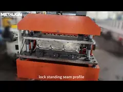 HIgh Automated Roll Forming Production Line For 700mm Clip Lock Standing Seam Profiles With Efficient Cutting And Shaping