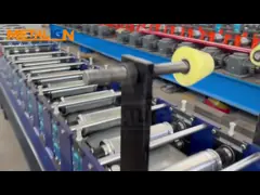 Plastic Film Coated Cold Roll Forming Production Line For Industrial Rack Panels