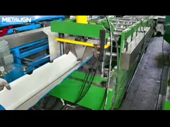 High Safety Ridge Flashing Roll Former With Chain Drive And Trapezoidal Punch