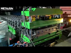 Wavy Roof Tile Roll Forming Machine With Hydraulic Curved Cutter And Chain Drive