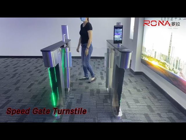 Swing Speed Gate Turnstile 40 Persons/min Organic Glass Access Control