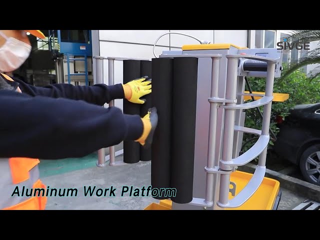 Order Pick Aluminum Work Platform 5.1m Height 115kg Capacity For One Man