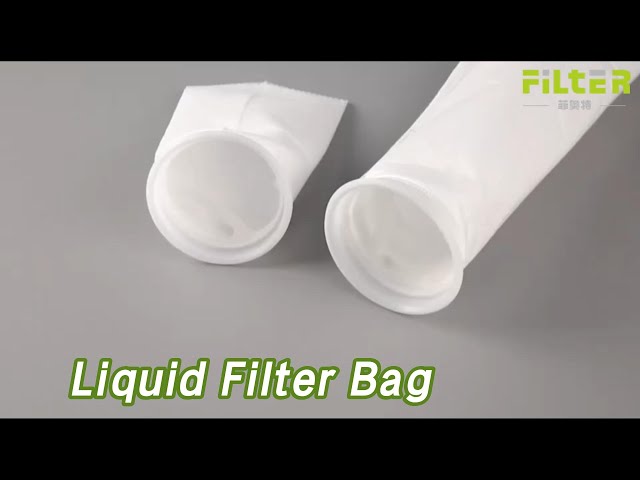 Nylon Mesh Liquid Filter Bag 100 / 300 Micron Hanging Loop Food Grade