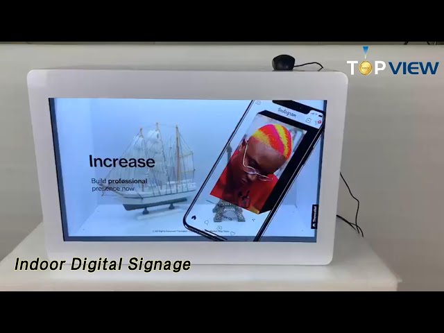 3D LCD Indoor Digital Signage Display 1920 × 1080 Touchscreen