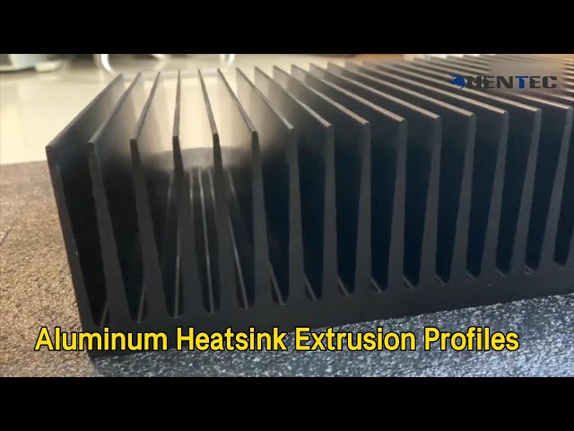 Anodized Aluminum Heatsink Extrusion Profiles Safe Natural For Radiator