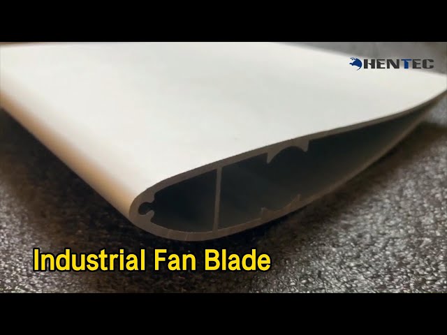 Silvery Industrial Fan Blade Aluminum 16ft Large Powder Painting