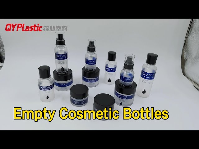 Screw Cap Empty Cosmetic Bottles Cylinder PET Plastic Sealing Type